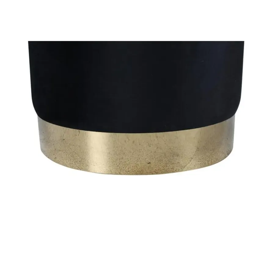 Poefen-Svea - Remi poef - velvet - zwart