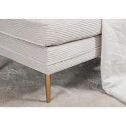 Hockers En Voetenbanken-Svea - Tess hocker - rib - beige