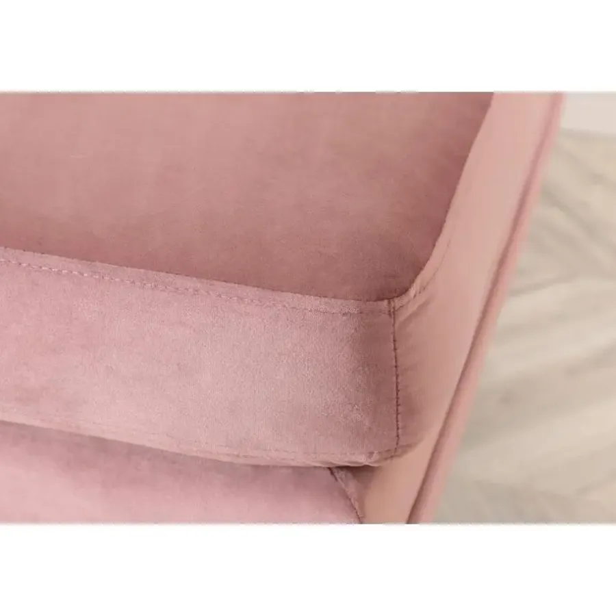 Hockers En Voetenbanken-Svea - Tess hocker - velvet - roze
