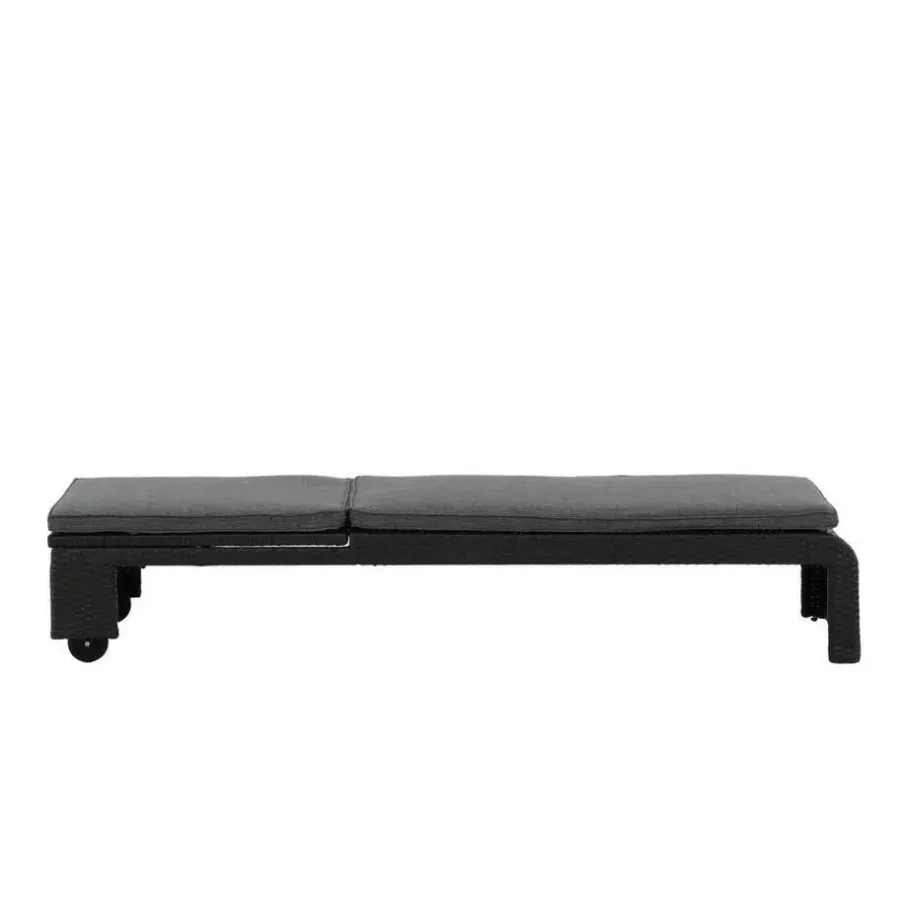 Svea - Yuri ligbed - wicker - grijs/naturel