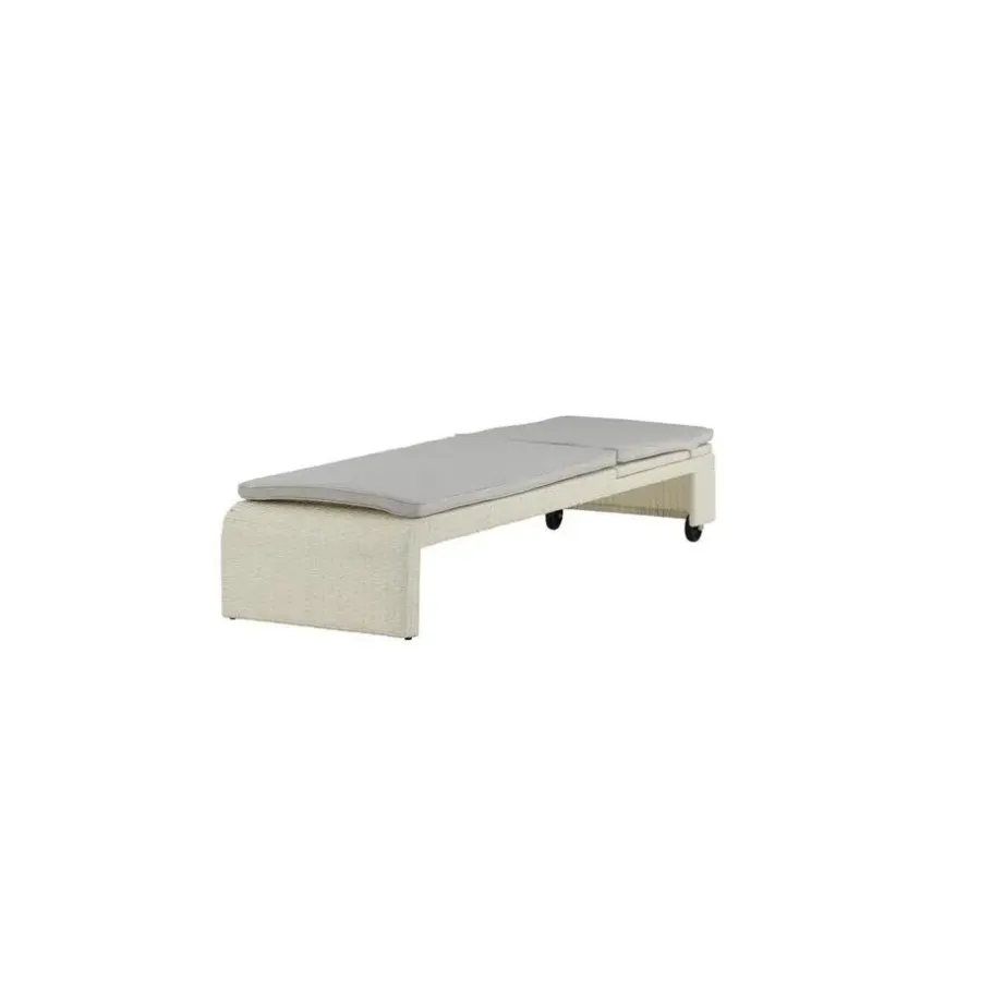 Ligbedden-Svea - Yuri ligbed - wicker - wit/grijs