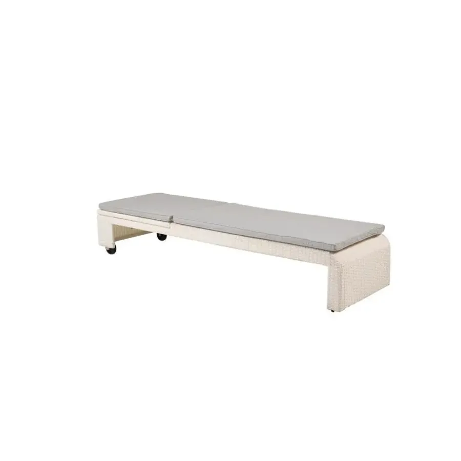 Ligbedden-Svea - Yuri ligbed - wicker - wit/grijs