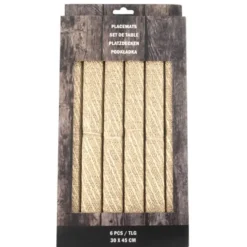 Placemats-Svenska Living Placemats - 6x stuks - polyester - 45 x 30 cm
