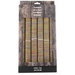 Svenska Living Placemats - 6x stuks - polyester - 45 x 30 cm
