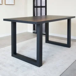 Tafelbladen-Dimehouse Tafelblad Lenzo zwart 190x100 cm - Melamine - Zwart