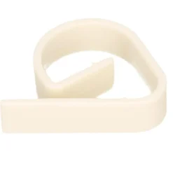 Tuindecoratie-Bellatio Design Tafelkleed - 12st - vastzet klemmen - wit - 5 cm