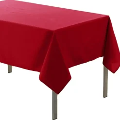 Tafelkleden-Wicotex Tafelkleed rood - polyester - 140 x 200 cm - tafelkleden