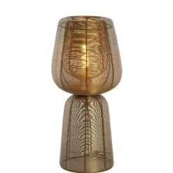 Light & Living Tafellamp Aboso - Brons - Ø24cm