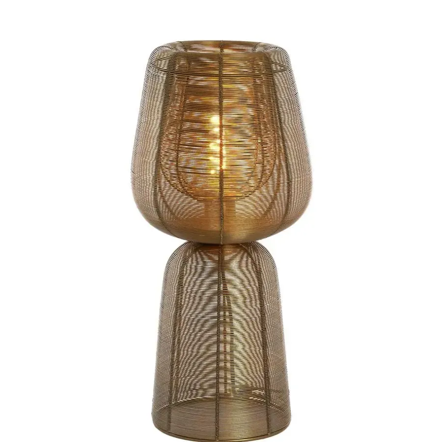 Light & Living Tafellamp Aboso - Brons - Ø24cm