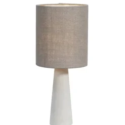 Leen Bakker Tafellamp Allard - donkergrijs - Ø20x46 cm