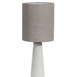 Leen Bakker Tafellamp Allard - donkergrijs - Ø20x46 cm