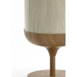Light & Living Tafellamp Dania - Crème/Naturel - Ø22.5x50cm