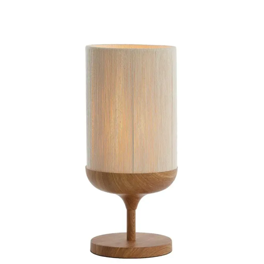 Light & Living Tafellamp Dania - Crème/Naturel - Ø22.5x50cm