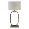 Tafellampen-Light & Living Tafellamp Jamiri/Livigno - Ant, Brons/Naturel - Ø30x67cm