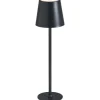 Leen Bakker Tafellamp Lev grijs USB LED