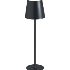 Leen Bakker Tafellamp Lev grijs USB LED