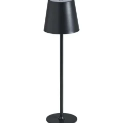 Leen Bakker Tafellamp Lev grijs USB LED