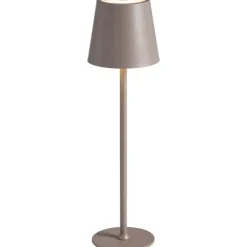 Tafellampen-Leen Bakker Tafellamp Lev taupe USB LED