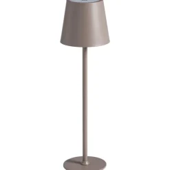 Tafellampen-Leen Bakker Tafellamp Lev taupe USB LED