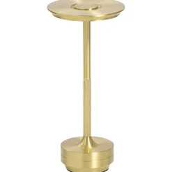 Tafellampen-Leen Bakker Tafellamp Lux goudkleur USB LED - 27,5x13x13 cm