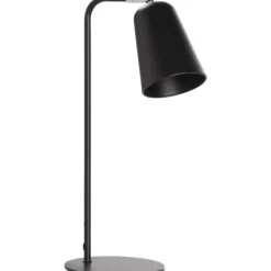Leen Bakker Tafellamp Mels zwart metaal 47,5xØ16 cm