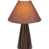 Tafellampen-Leen Bakker Tafellamp Meran bruin E27 - 45x32x32 cm