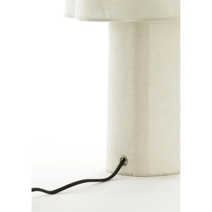 Tafellampen-Light & Living Tafellamp Musaby - Naturel - Ø25cm