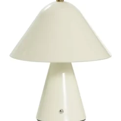 Tafellampen-Leen Bakker Tafellamp Nami - off-white metaal - 26,5xØ19,5 cm