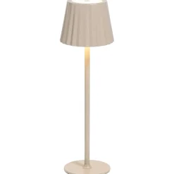 Leen Bakker Tafellamp Scotti beige USB LED