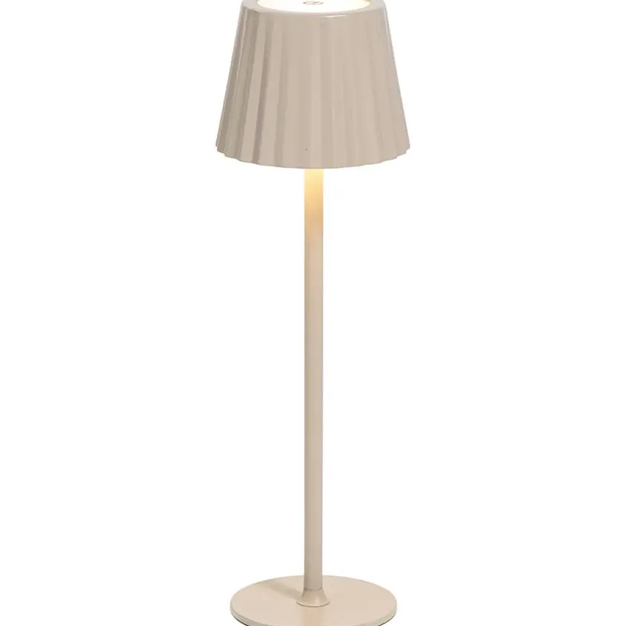 Leen Bakker Tafellamp Scotti beige USB LED