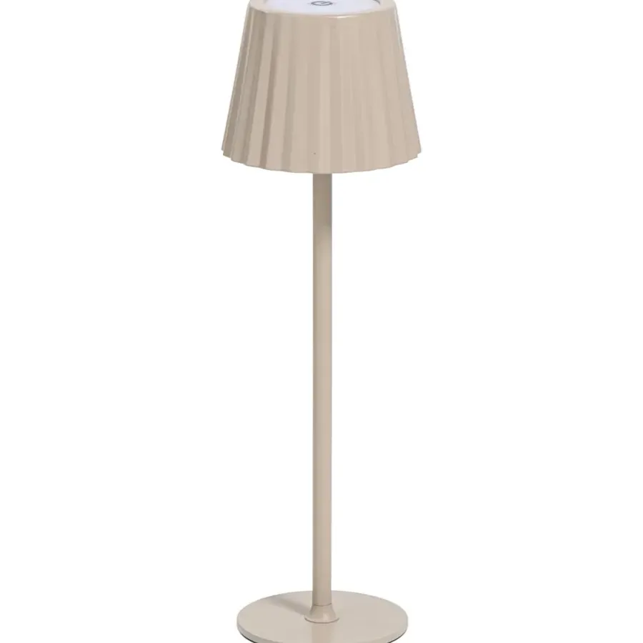 Leen Bakker Tafellamp Scotti beige USB LED