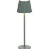Leen Bakker Tafellamp Scotti groen USB LED