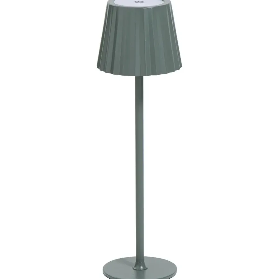Leen Bakker Tafellamp Scotti groen USB LED