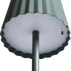 Leen Bakker Tafellamp Scotti groen USB LED
