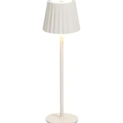 Leen Bakker Tafellamp Scotti offwhite USB LED