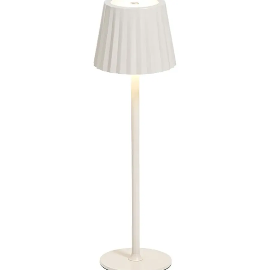 Leen Bakker Tafellamp Scotti offwhite USB LED