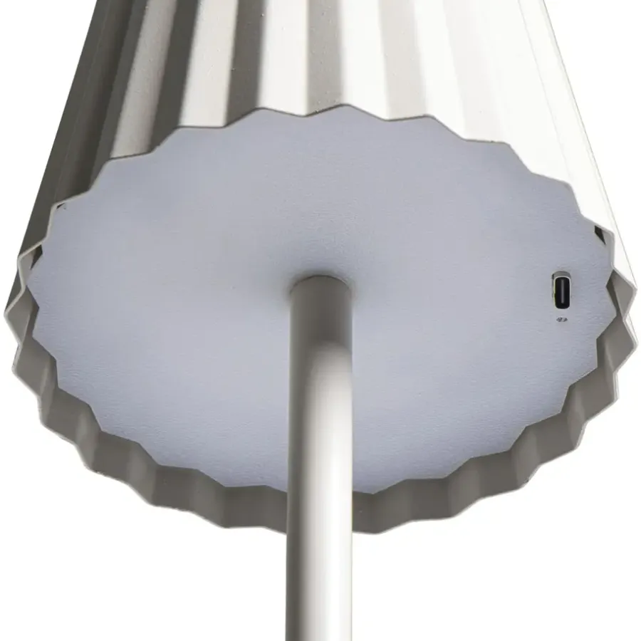 Leen Bakker Tafellamp Scotti offwhite USB LED