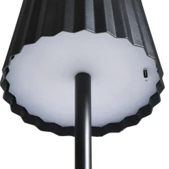Tafellampen-Leen Bakker Tafellamp Scotti zwart USB LED