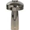 Leen Bakker Tafellamp Tinn antraciet USB - 25,5x15x15 cm