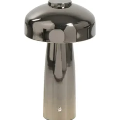 Leen Bakker Tafellamp Tinn antraciet USB - 25,5x15x15 cm