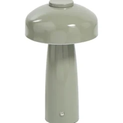 Tafellampen-Leen Bakker Tafellamp Tinn groen USB LED - 25,5x15x15 cm
