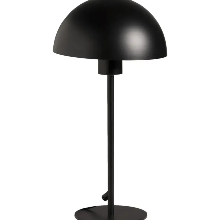 Tafellampen-Leen Bakker Tafellamp Yuki - mat zwart metaal - E27 - 39xØ20 cm