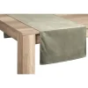 Leen Bakker Tafelloper - groen - 50x150 cm - Set van 2