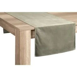 Leen Bakker Tafelloper - groen - 50x150 cm - Set van 2