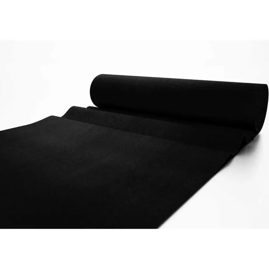 Tapijt-IVOL Tapijt loper Torrance - Breedte 100 cm - 2 mm dik - Zwart