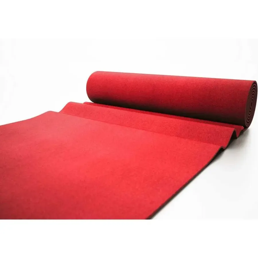 Tapijt-IVOL Tapijt loper Torrance - Breedte 200 cm - 2 mm dik - Rood