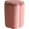 Poefen-Leen Bakker TAPPEN - Poef - Roze - Fluweel