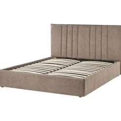 Twijfelaars-Leen Bakker TARASCON - Tweepersoonsbed - Taupe - 140 x 200 cm - Stof