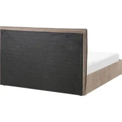 Twijfelaars-Leen Bakker TARASCON - Tweepersoonsbed - Taupe - 140 x 200 cm - Stof