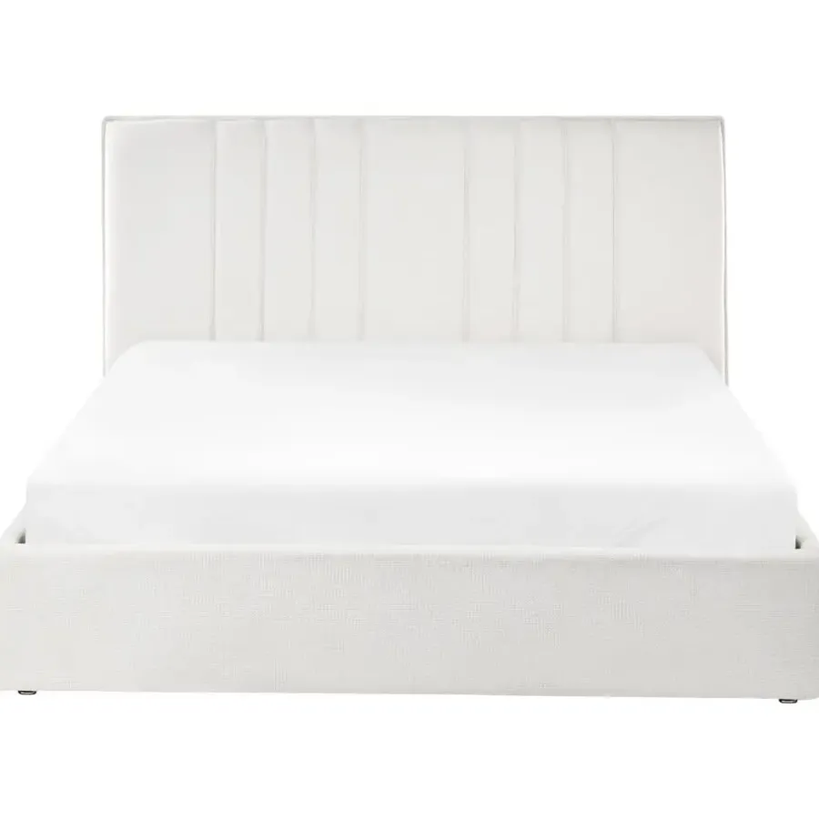 Twijfelaars-Leen Bakker TARASCON - Tweepersoonsbed - Lichtbeige - 140 x 200 cm - Stof